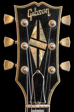 Tête de guitare iconique Gibson Les Paul Custom 1974 sur Thijs van Laarhoven