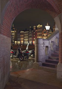 kiekje naar damrak, Amsterdam van Bart Hagebols