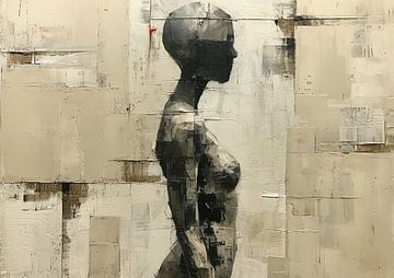 Moderne Vrouw Silhouet van Kunst Kriebels