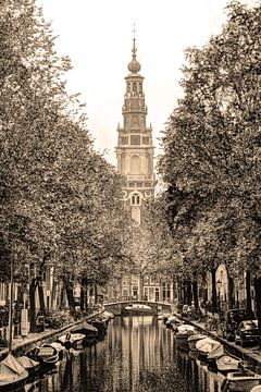 Zuiderkerk Amsterdam Niederlande Sepia