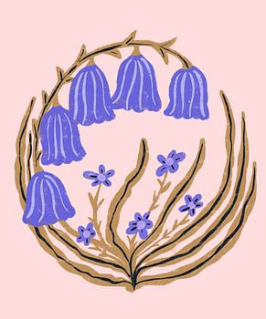 Fleurs bleues par Aliya Putrus