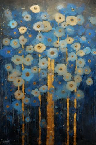 Blossom of Blue Flowers