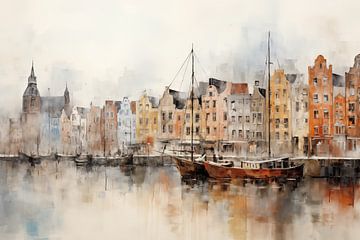 Canal houses by Bert Nijholt