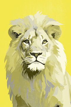 Lion in Yellow by Whale & Sons