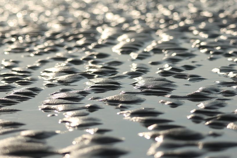 Sandstrukturen am Strand von Zeeland.1 von Daniëlle Eibrink Jansen