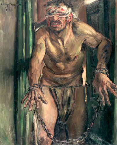 Lovis Corinth. De geblinddoekte Simson