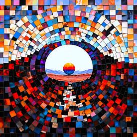 Abstract mosaic view of silence by A.D. Digital ART