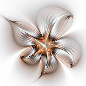 Florale elegantie, moderne abstracte fractale kunst van gabiw Art