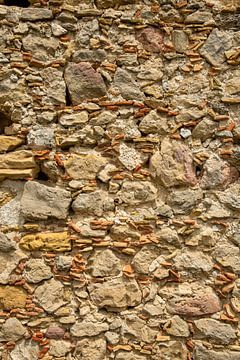 oude stenen muur van Jan Fritz