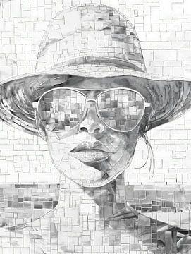 Summer Look #3 Monochrome van Mister Artwork