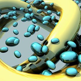 3d render illustratie fractal fantasie van W J Kok