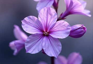 Close-up foto van een Lavatera bloem van Markus Gann