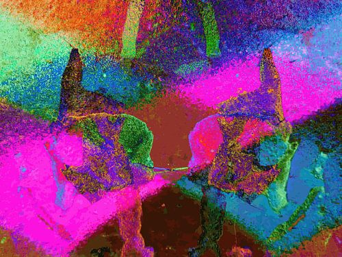 L'art numérique moderne et abstrait - Des mondes différents
