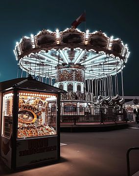 Carrousel in Parijs van fernlichtsicht