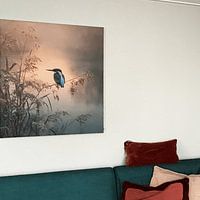 Klantfoto: IJsvogel bij Zonsopkomst van But First Framing, als ArtFrame