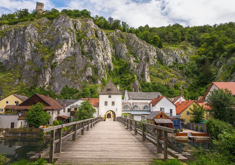 Stadspoort van Essing in het Altmühltal van ManfredFotos