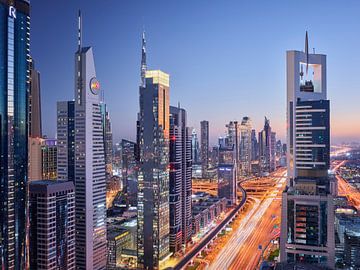 Sheikh Zayed Road by Rainer Mirau