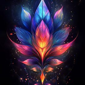 colourful symmetrical figure by Gelissen Artworks