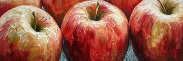 Peindre des pommes rouges sur Blikvanger Schilderijen