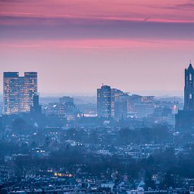 Sunset Skyline Utrecht by Mart Gombert