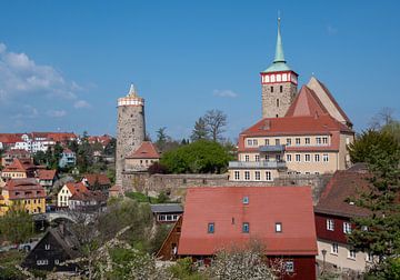 Uitzicht over de stad Bautzen in Oost-Duitsland van Animaflora PicsStock