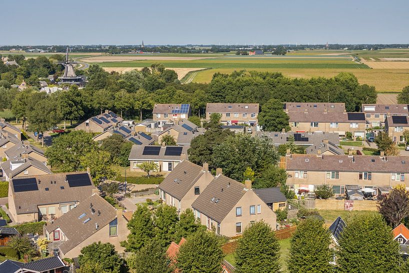 Sexbierum and surroundings from the tower of the Sixtus church by Meindert van Dijk