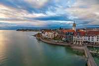 Friedrichshafen at Lake Constance in the evening