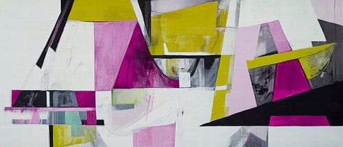 Composition abstraite de couleurs - Moderne et créative