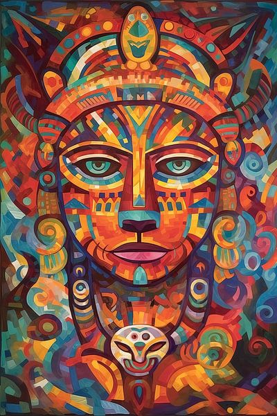Colourful inca by Wall Wonder