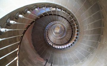 Staircase Phare des Baleines - Ile de Re Lighthouse by Maurits Bredius