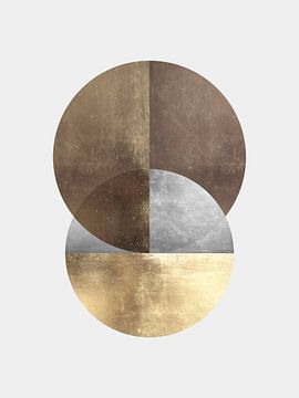 Gouden geometrie 17 van Vitor Costa
