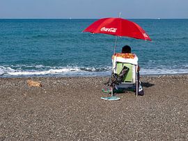 Onder de rode parasol by Dick de Vries