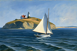 Kurs Leuchtturm | Segeln in Hoppers Licht von Frank Daske | Foto & Design