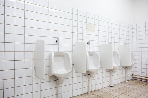 Urinals at the men's toilet