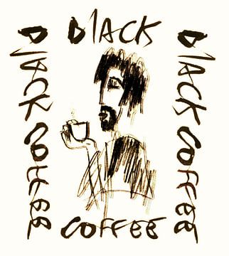 Black coffee coffee by sandrine PAGNOUX