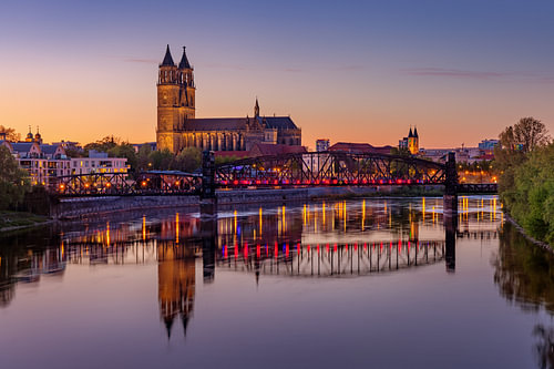 Ein Abend in Magdeburg, Deutschland