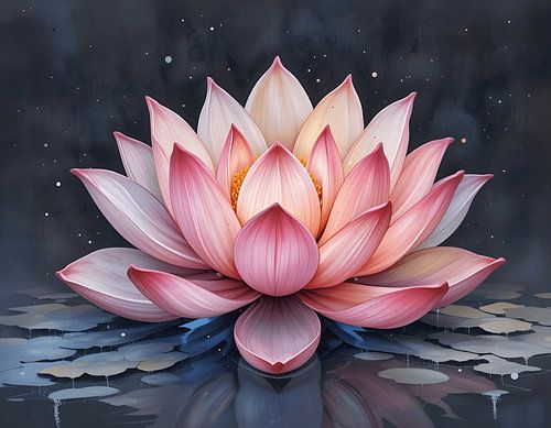 Serene roze lotus
