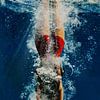 Girl Diving Into Water by Jan Keteleer