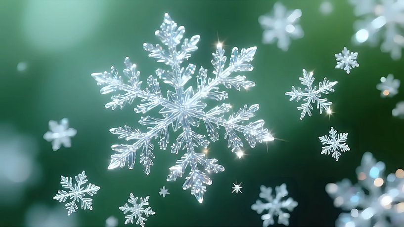 Schimmernde Frostpartikel von Jean Pierre