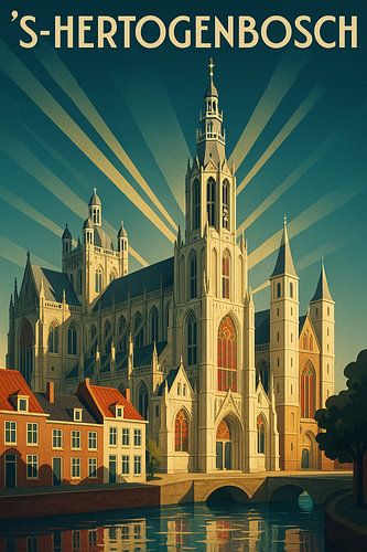 's-Hertogenbosch Poster - Sint-Janskathedraal Muurkunst