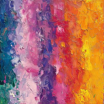 Peinture abstraite multicolore Moderne No 11 sur Niklas Maximilian