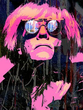 Portret van Andy Warhol Pop Art van Stephen Chambers