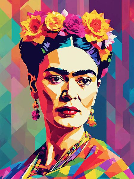 Frida Pop Art 13 by MIROKKU