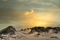 Sonnenuntergang Slufter Texel von Watze D. de Haan Miniaturansicht