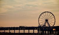 Scheveningen bij zonsondergang