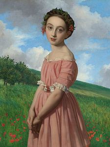 The Girl, the Hills, the Flowers