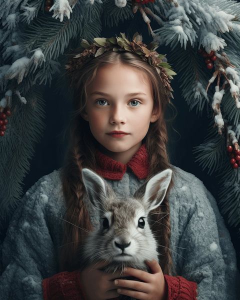 Christmas portrait by Carla Van Iersel
