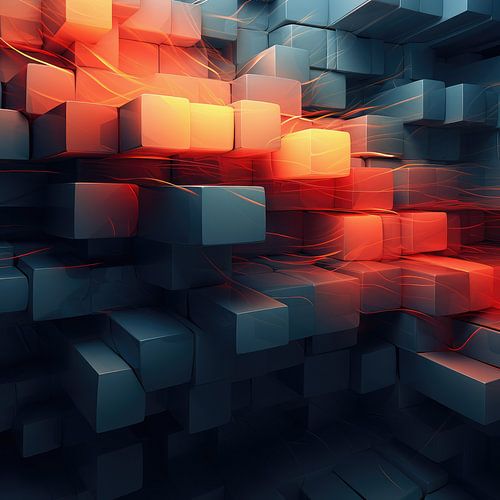 Cubes in modern style