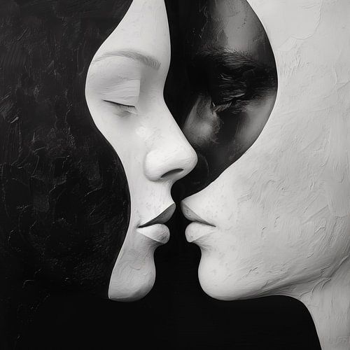 Black and white