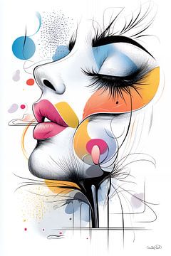 kunstachtige en grappige whimsical karikatuur van Gelissen Artworks